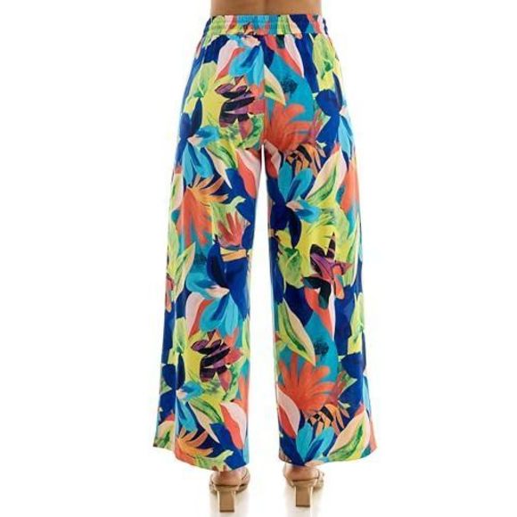 Women\'s Wide Leg Pull On Dty Knit Pant With Elastic Waist And Self Adjustable🌟